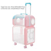 Plastic Portable Space Capsule Cat Bag Double Positions Transparency Large Capacity Trolley Case Cat Carriers Pet Products ATHLEXES