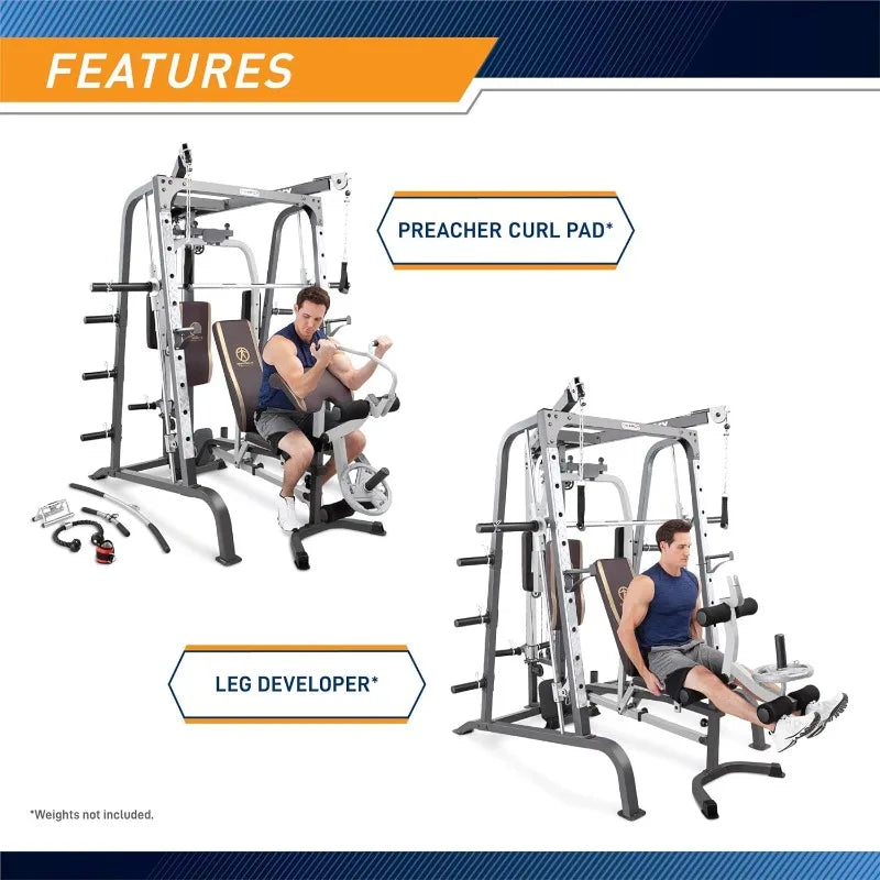 MARCY Ultimate Smith Cage Full Body Home Gym System ATHLEXES