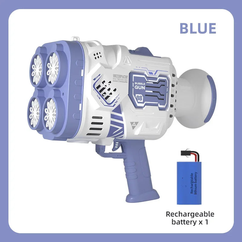 RainbowBlast Automatic Bubble Rocket Gun ATHLEXES