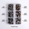 GlamCrystal 1540Pcs Hotfix Glass Rhinestones Set SS6-SS30 ATHLEXES