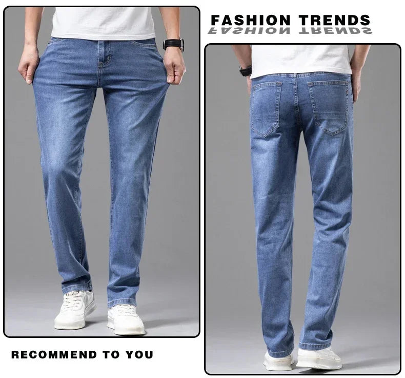Stylish Gray Soft Fit Men's Summer Jeans ATHLEXES