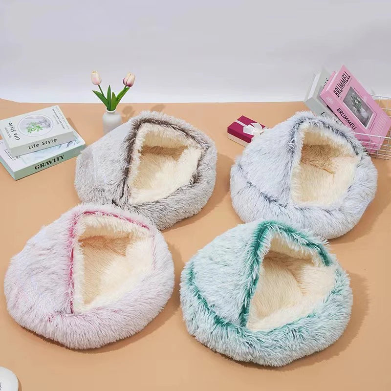 CozyNest 2-in-1 Plush Pet Cat Bed & Cushion for Dogs and Cats ATHLEXES