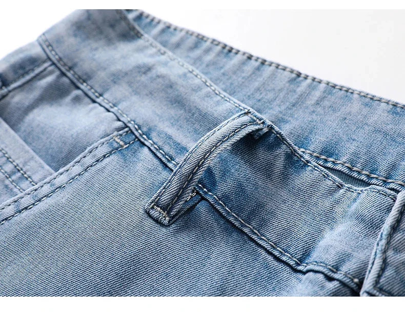 BreezyCool Men's Summer Denim Pants ATHLEXES
