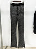 Elegant 3D Flower Blazer and Wide Leg Pant Set ATHLEXES