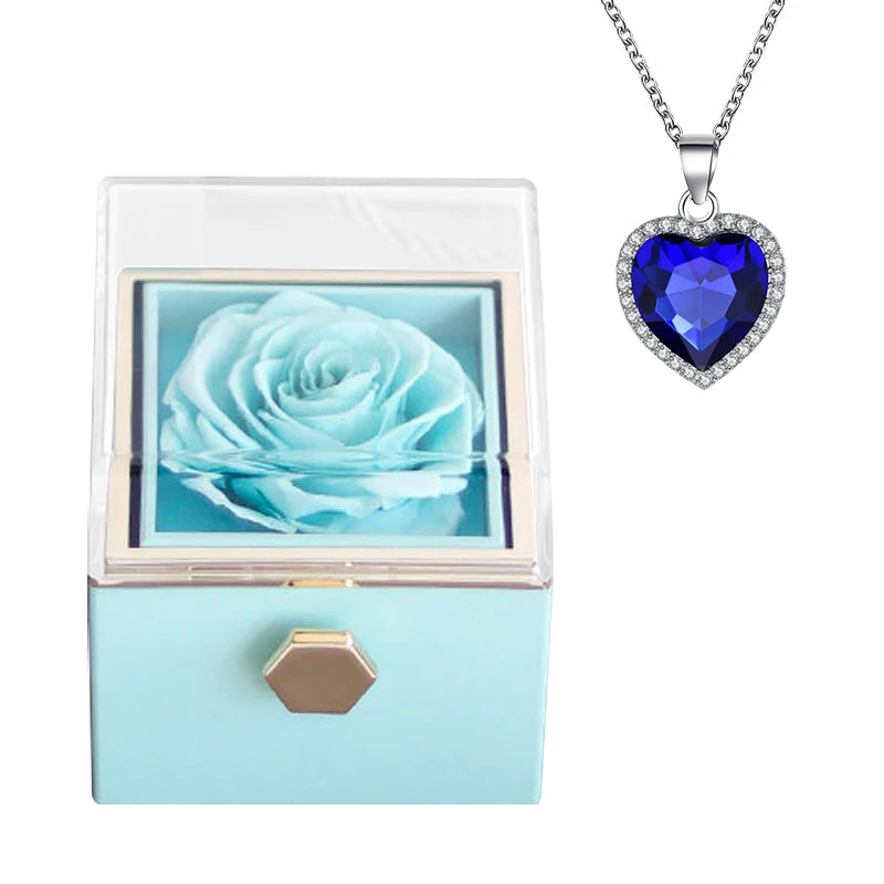 Eternal Love Rose Necklace Gift Set in Luxurious Box ATHLEXES