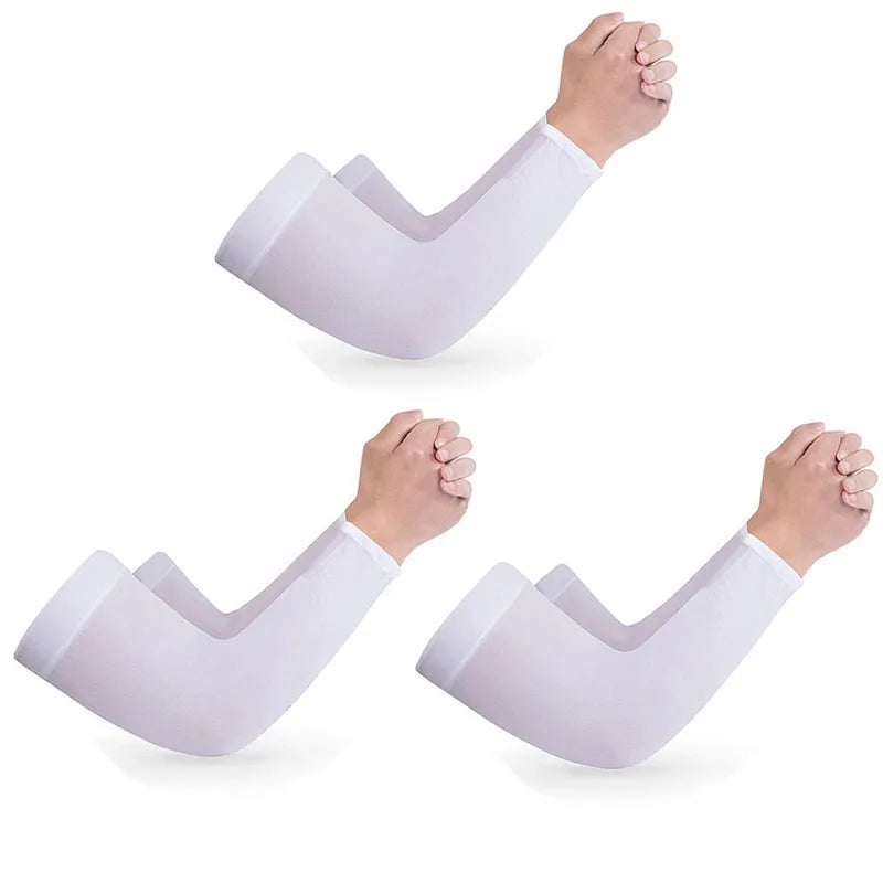 SilkGuard Breathable Sun Protection Arm Sleeves ATHLEXES