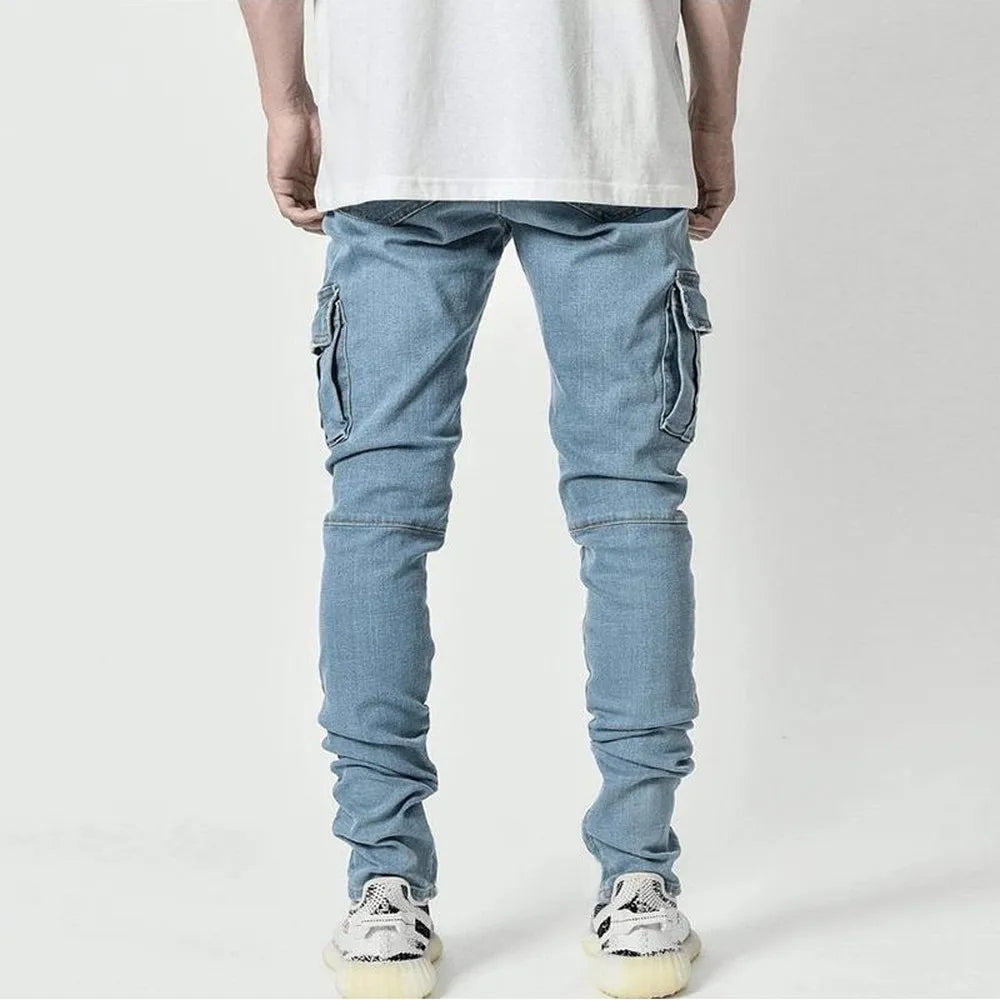 UrbanFlex Slim Fit Denim Cargo Pants ATHLEXES