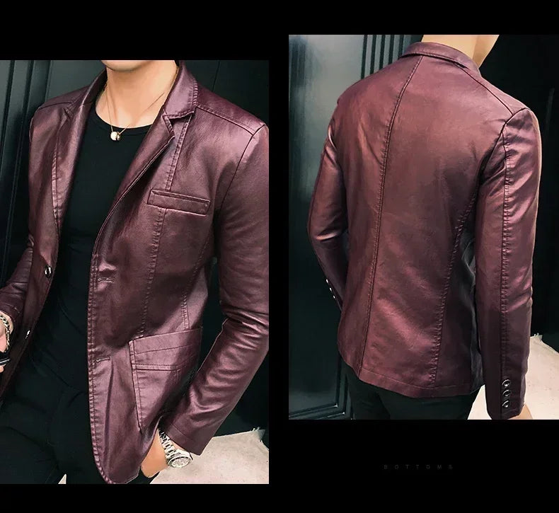 BACKONMUST PU Leather Jacket ATHLEXES
