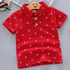 Boys' Trendy Cotton Lapel Print Summer Shirt 2025 ATHLEXES