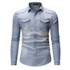 AutumnBlend Casual Denim Lapel Shirt ATHLEXES