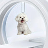 Bichon Frise Acrylic Keychain Charm ATHLEXES