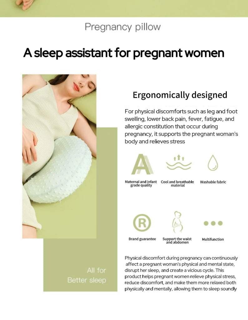 SilkComfort U-Shaped Pregnancy Pillow ATHLEXES