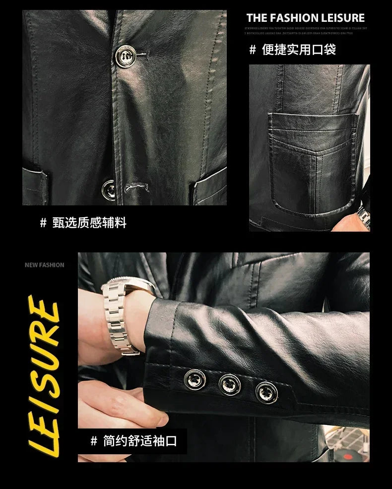 BACKONMUST PU Leather Jacket ATHLEXES