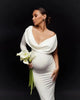 Elegant Maternity Bodycon Dress for Baby Shower ATHLEXES