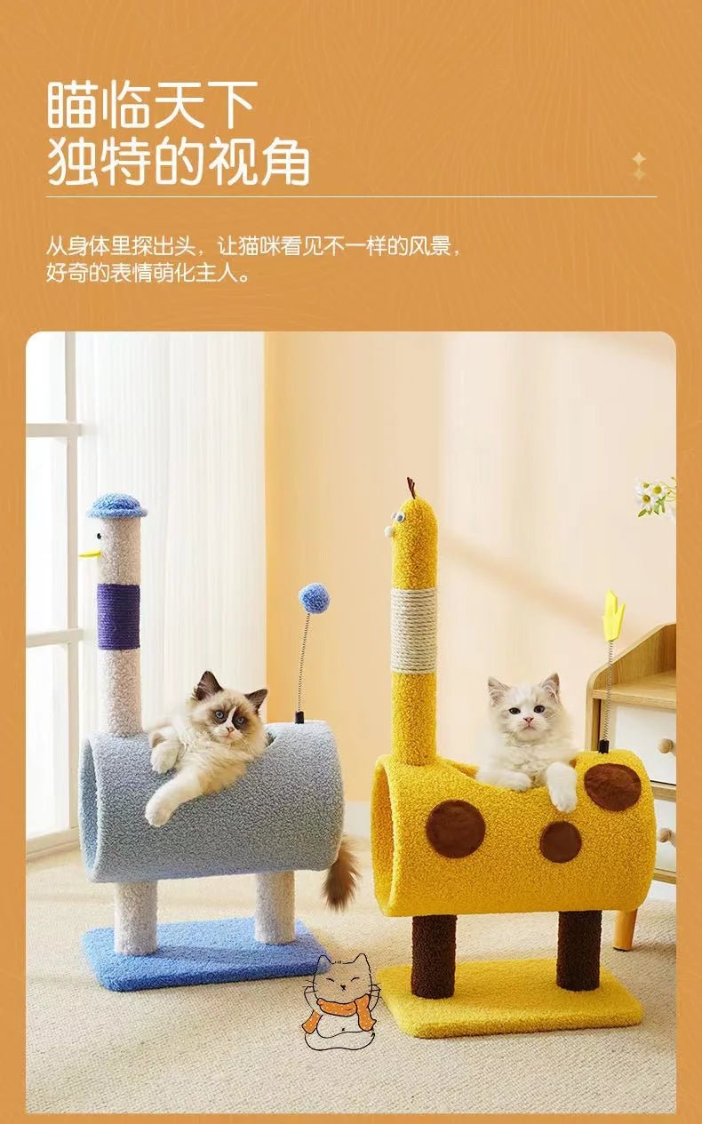 Cute Tree Tower Cat Scratcher ATHLEXES