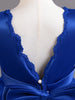 Royal Blue Floral Princess Dress for Girls ATHLEXES