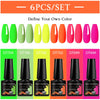 NailArt Pro 6pc UV Gel Polish Kit for Manicure ATHLEXES