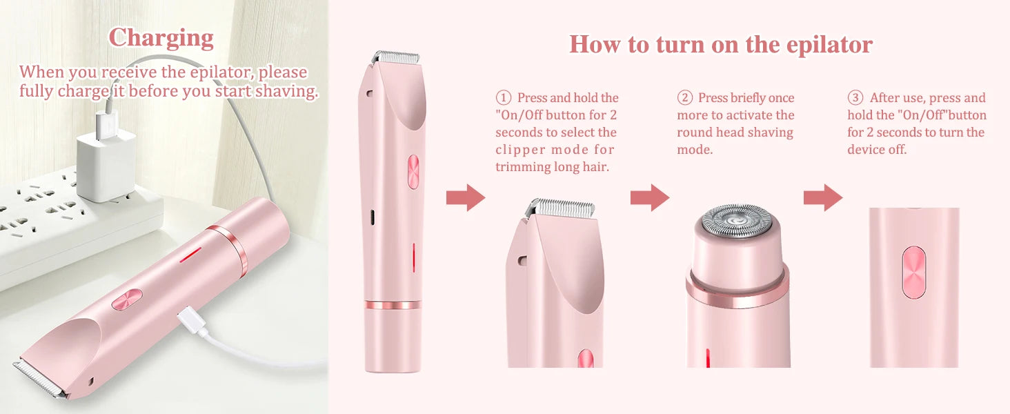 SilkSmooth 2 in 1 Women's Electric Razor ATHLEXES