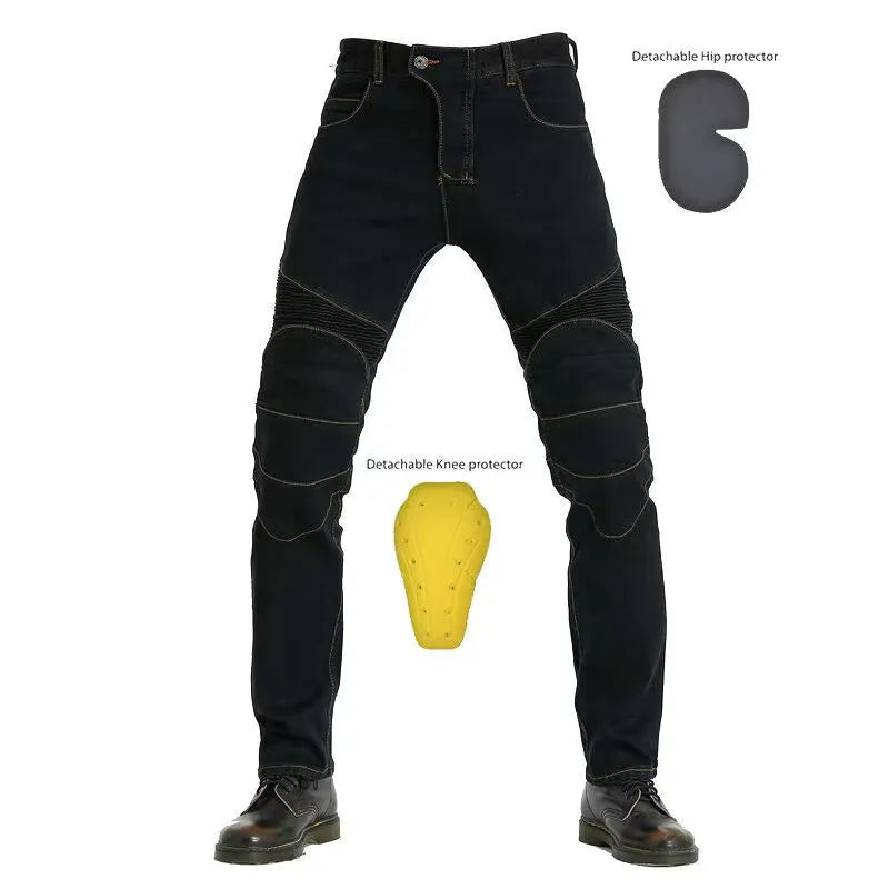 RiderShield Embroidered Motorcycle Jeans ATHLEXES
