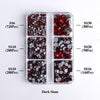 GlamCrystal 1540Pcs Hotfix Glass Rhinestones Set SS6-SS30 ATHLEXES