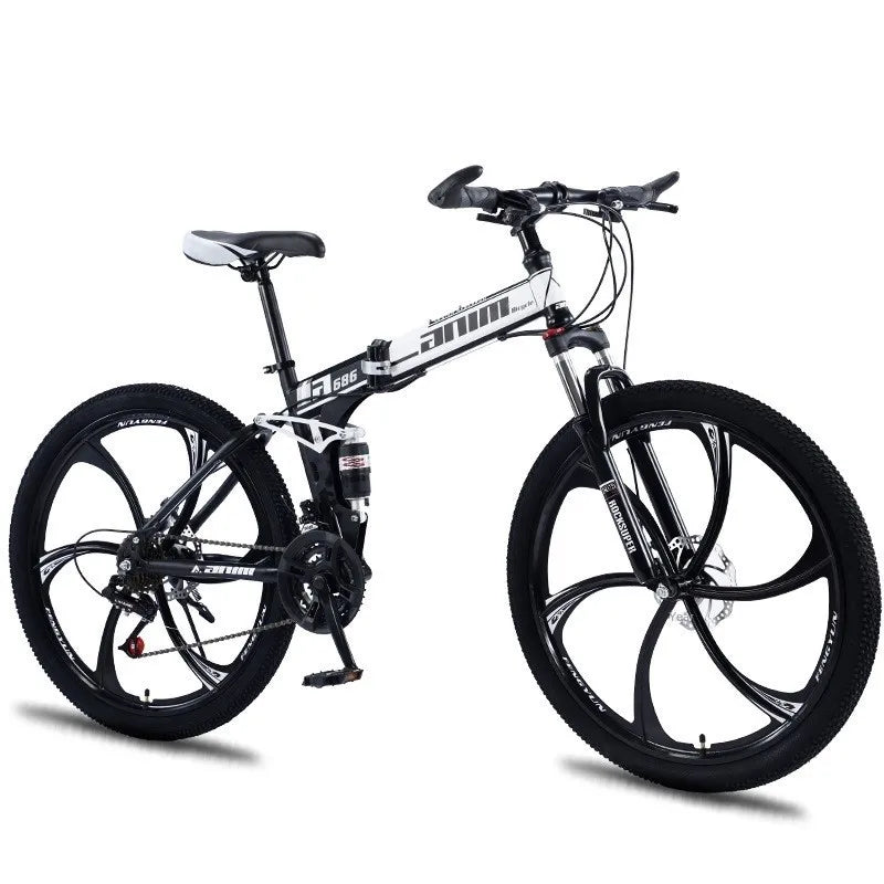 FJ Carbon Steel Shock Absorber Folding Mountain Bike ATHLEXES