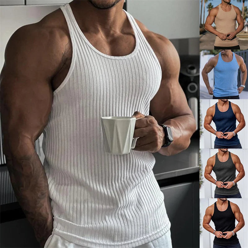 Clifford Menâ??s Summer Fitness Tank Top ATHLEXES