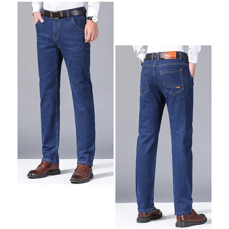 2024 Elite Stretch Loose Fit Denim Trousers for Men ATHLEXES