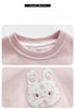 Floral Bunny Hoodie and Trousers Set for Girls ATHLEXES