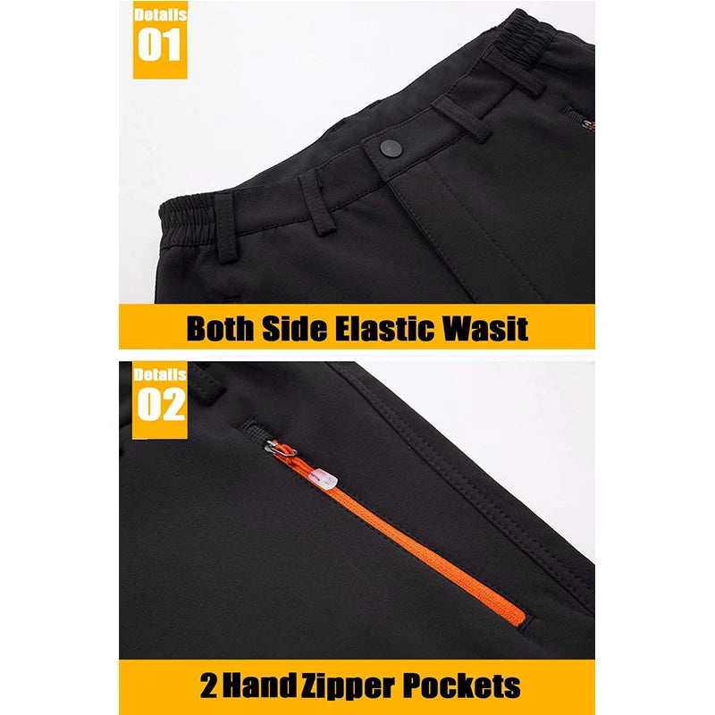 MAGCOMSEN Men's Waterproof Fleece Outdoor Pants ATHLEXES