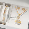 Diamond Elegance Quartz Watch Set for Women ATHLEXES