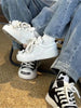 ChicWedge Leather Platform Sneakers for Women ATHLEXES