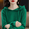LuxCashmere Hooded Pullover for Women ATHLEXES