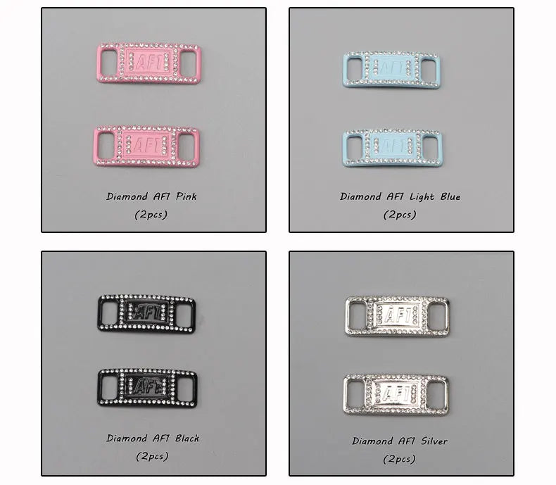 Diamond Luxury AF1 Shoelace Charms with Metal Buckle ATHLEXES