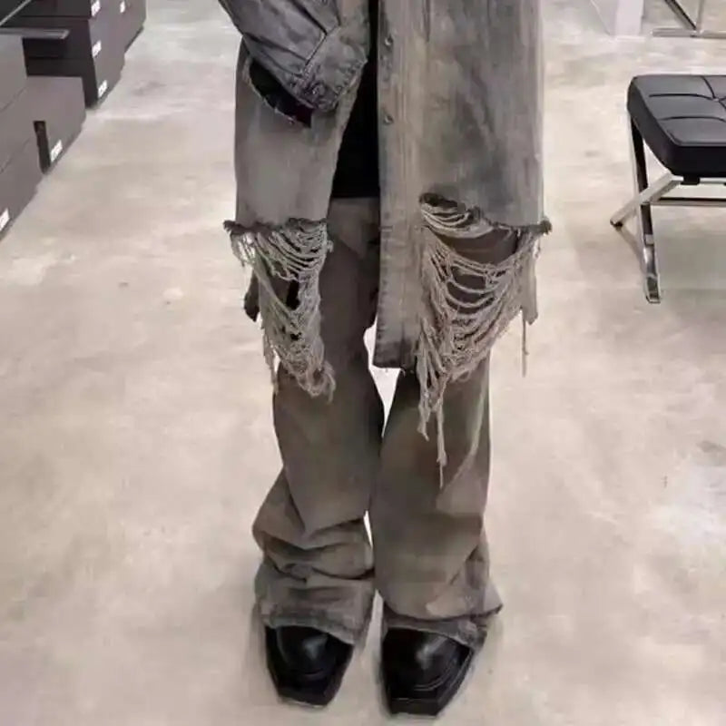 Vintage Style Wide Leg Men's Jeans ATHLEXES