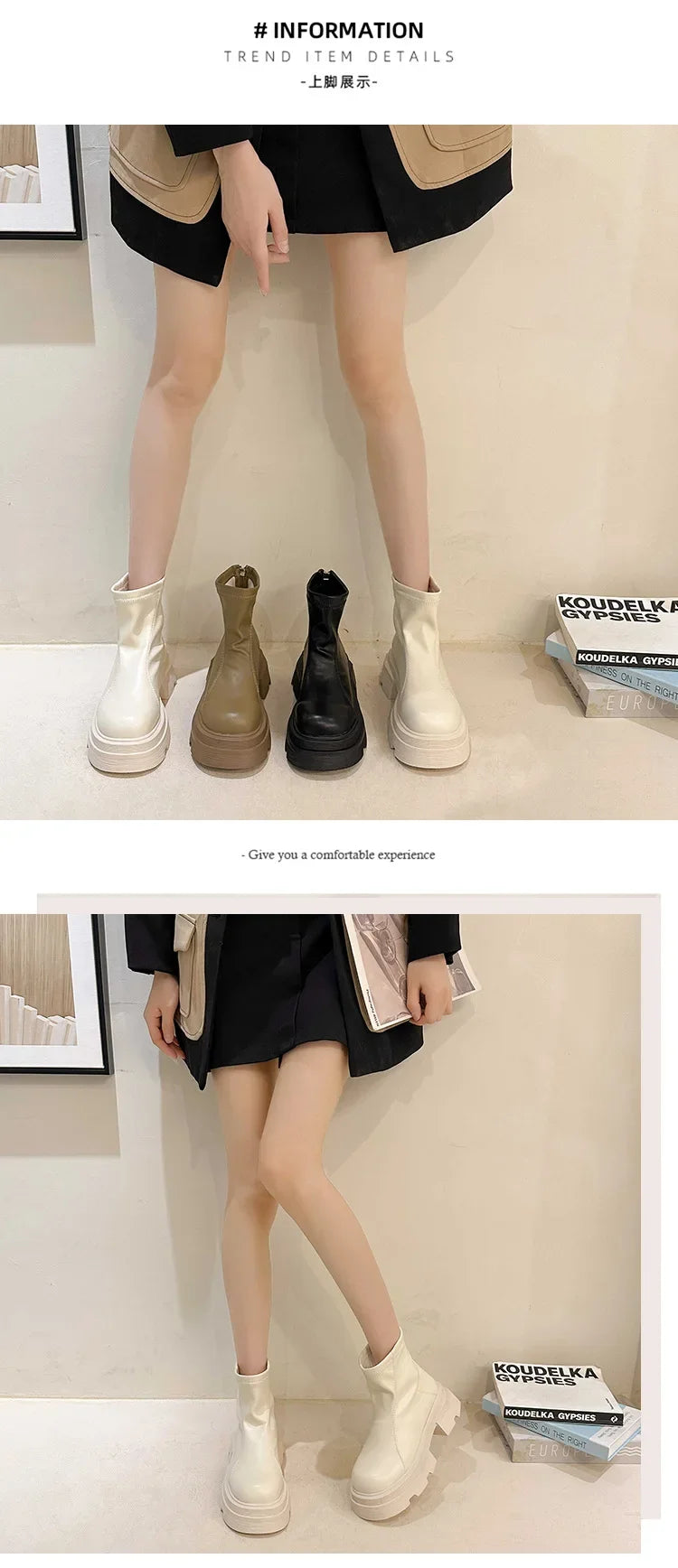 Chic Platform Ankle Boots for Fashion-Forward Ladies 2024 ATHLEXES