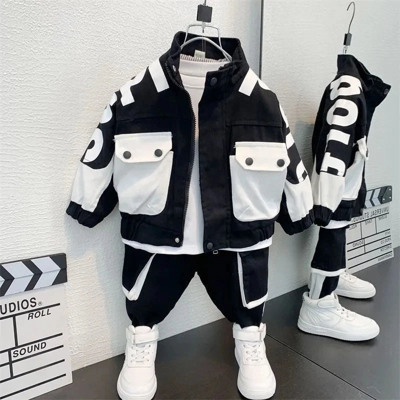 Trendy Denim Set for Boys: Spring & Autumn Style ATHLEXES