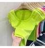 Cotton U-Neck Slimming Summer Tee for Women ATHLEXES
