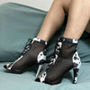 Hollow Mesh Peep Toe Stilettos: Summer High Heel Fashion ATHLEXES