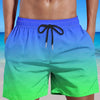 Men's Plus Size Gradient Beach Shorts for Summer Fun ATHLEXES