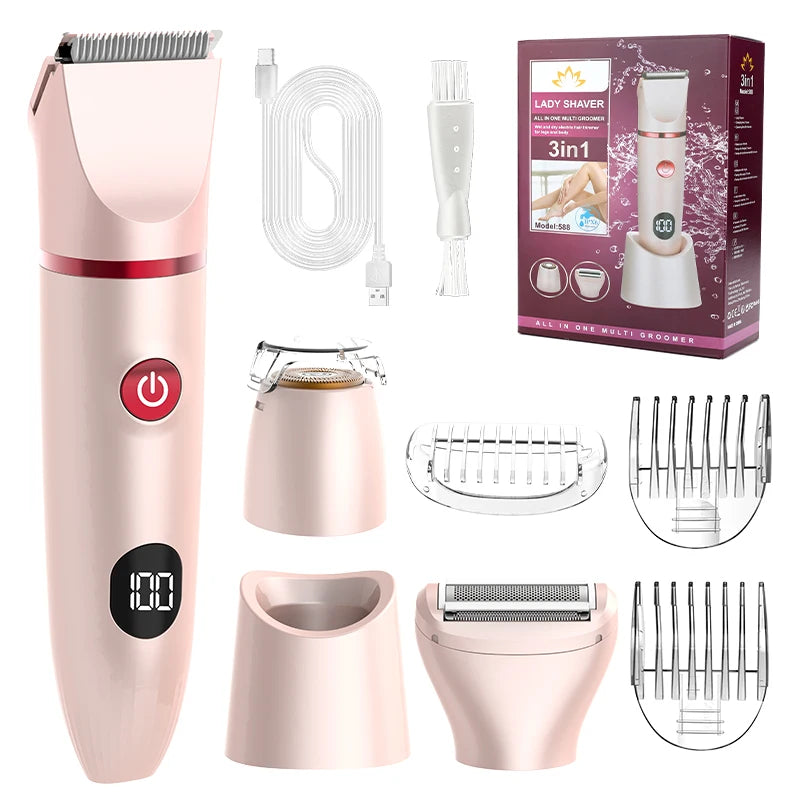 RESUXI 3 in 1 Women's Electric Hair Trimmer ATHLEXES