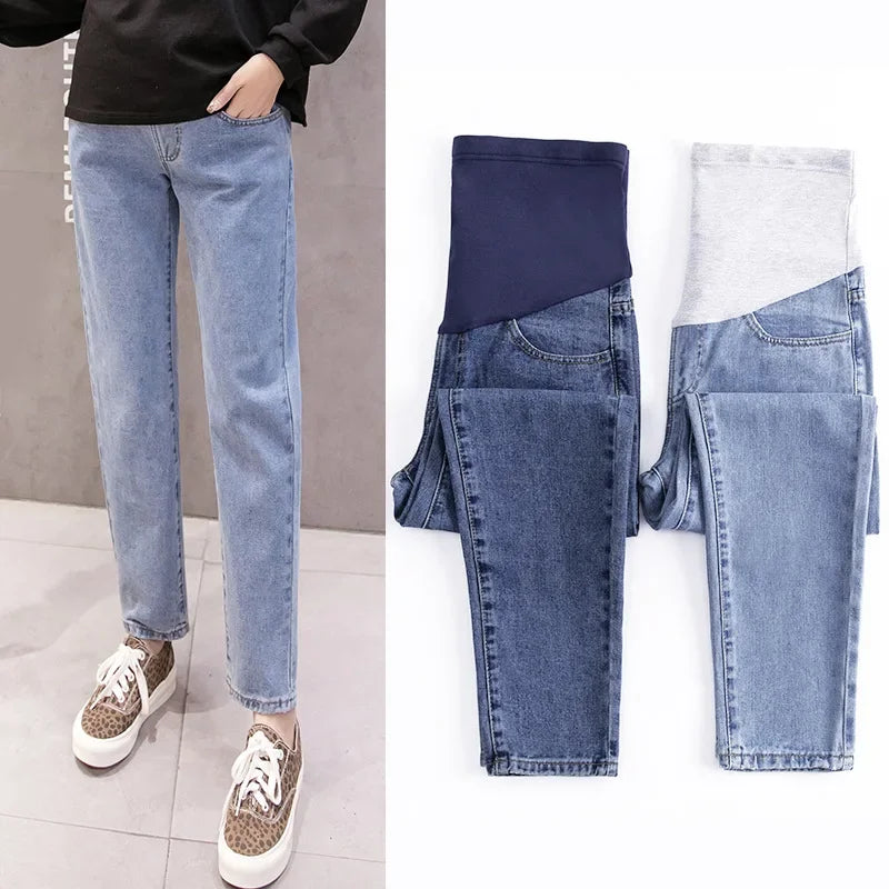 Elegant High-Waisted Maternity Jeans 2024 Collection ATHLEXES