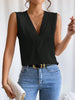 Elegant V Neck Multi-Layered Women's Vest Top ATHLEXES