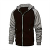 Stylish Zip-Up Color Block Hoodie for Men ATHLEXES