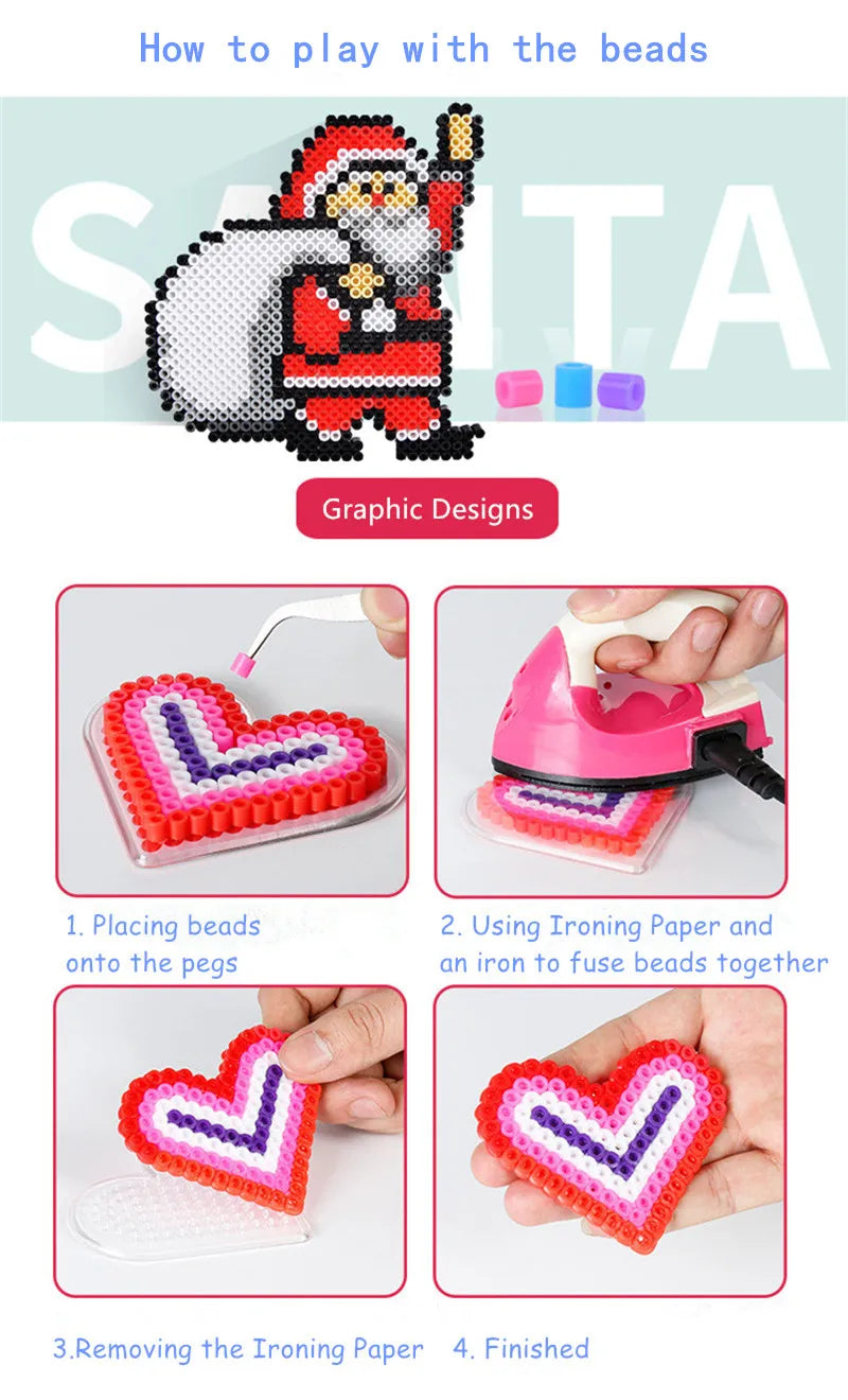 Creative Bead Builder Pegboard Set for Kids ATHLEXES