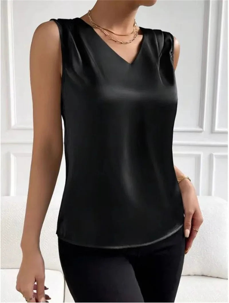 Chic V Neck Summer Vest for Effortless Style ATHLEXES