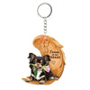 Heartfelt Dog Angel Pendant Keychain ATHLEXES