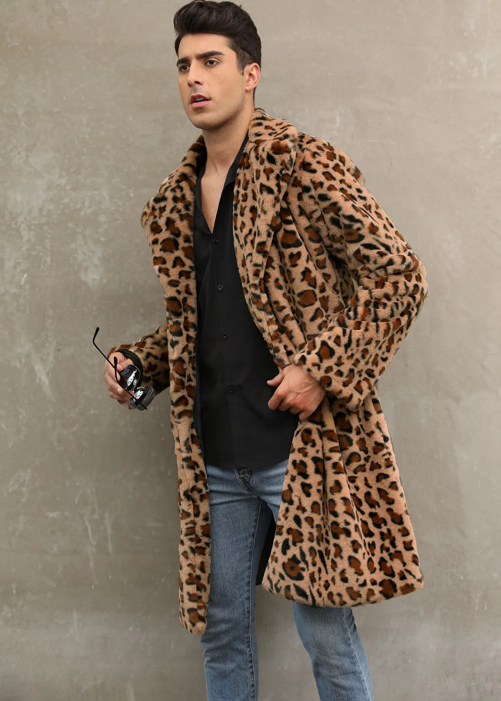 Faux Fur Leopard Coat ATHLEXES