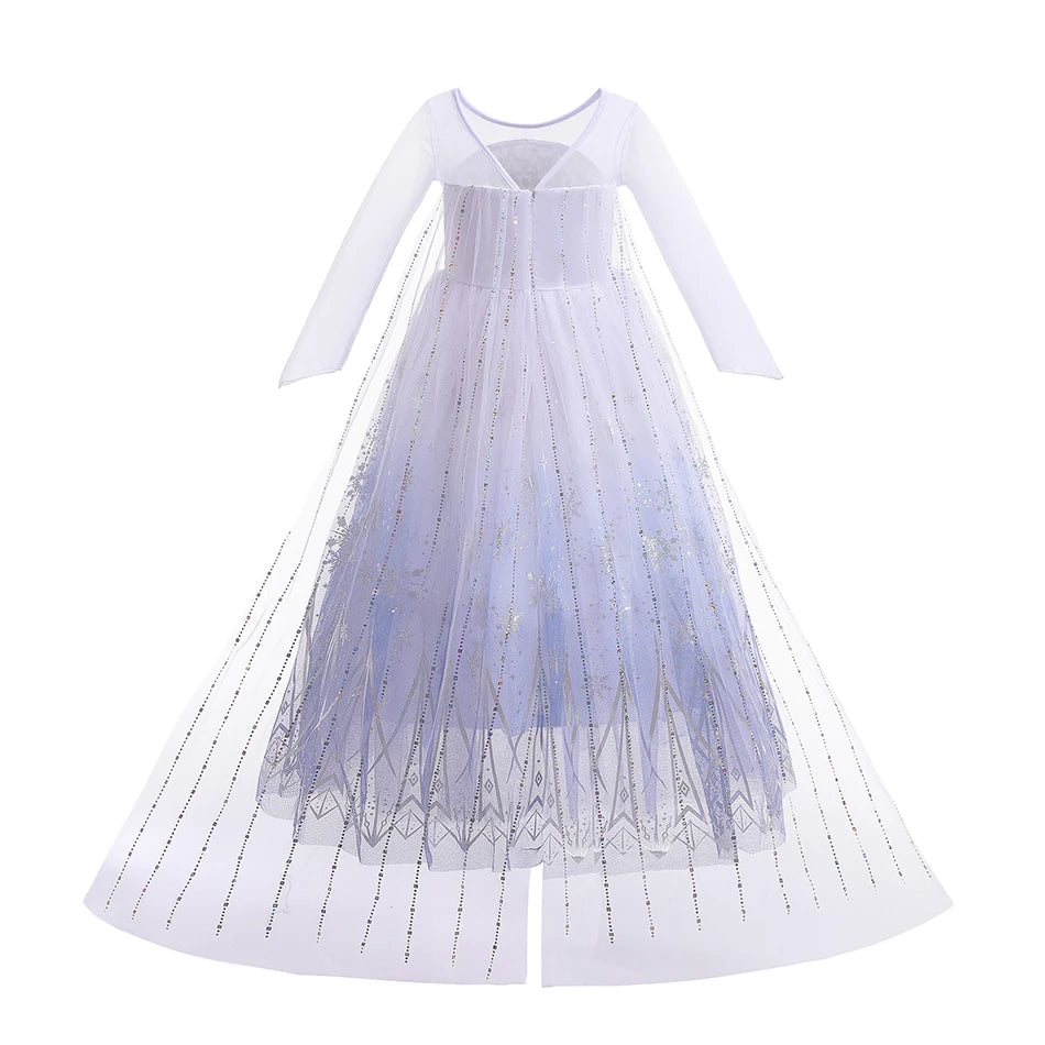 Princess Snow Queen Gown for Girls' Cosplay Magic ATHLEXES