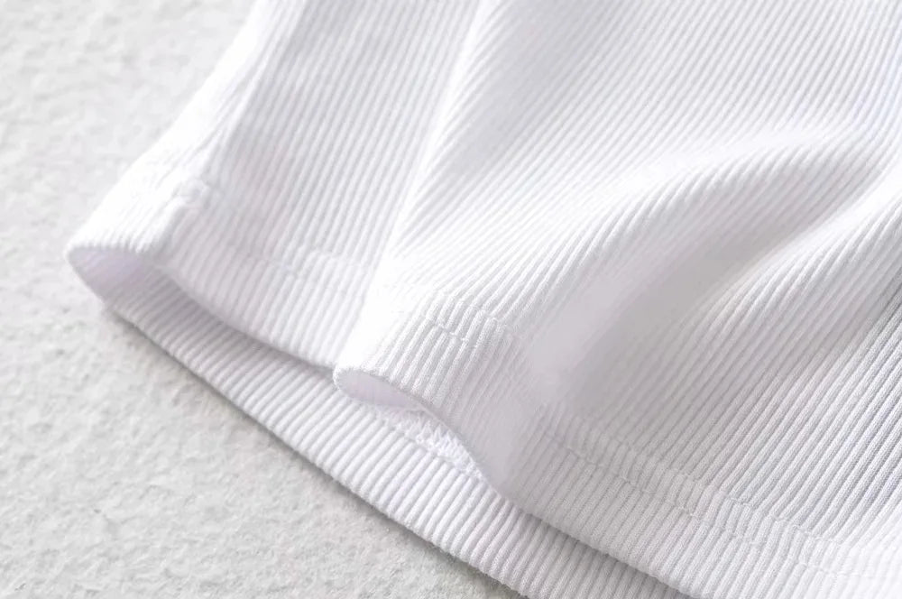 Summer Sexy O-neck Crop Top for Women ATHLEXES
