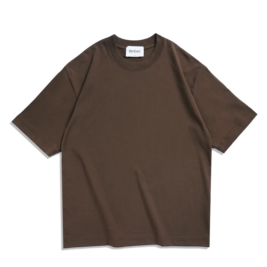 WAVLATII Oversized Brown Summer Tees for Unisex Casual Wear ATHLEXES